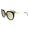 thumbnail image 1 of Calvin Klein CK1232S 002 Black Gold Round Sunglasses, 1 of 4