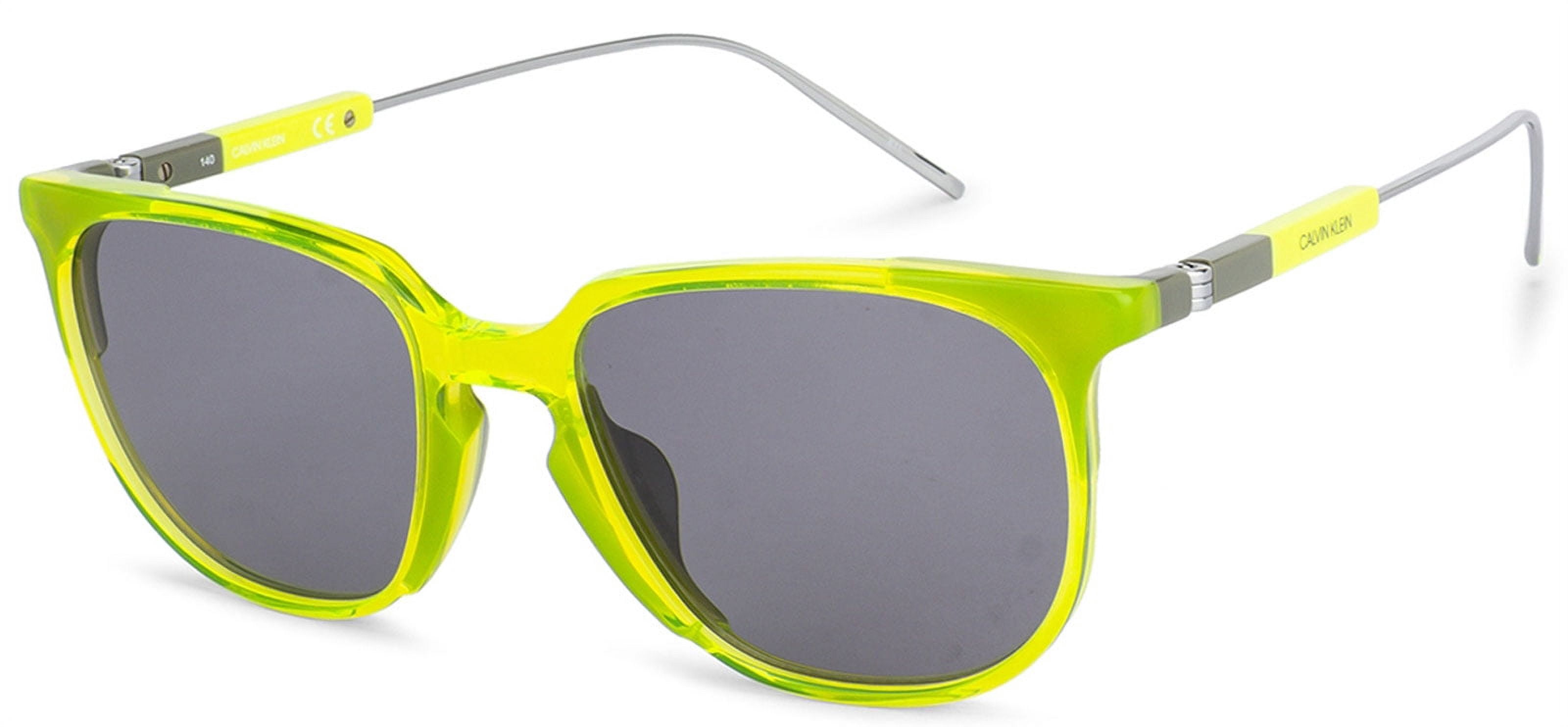 CALVIN KLEIN CK 19700S 756 Sunglasses Crystal Neon Yellow  display picture 3