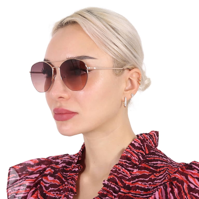 Calvin Klein Ladies Sunglasses, Pilot Shape, Pink Gradient  display picture 3