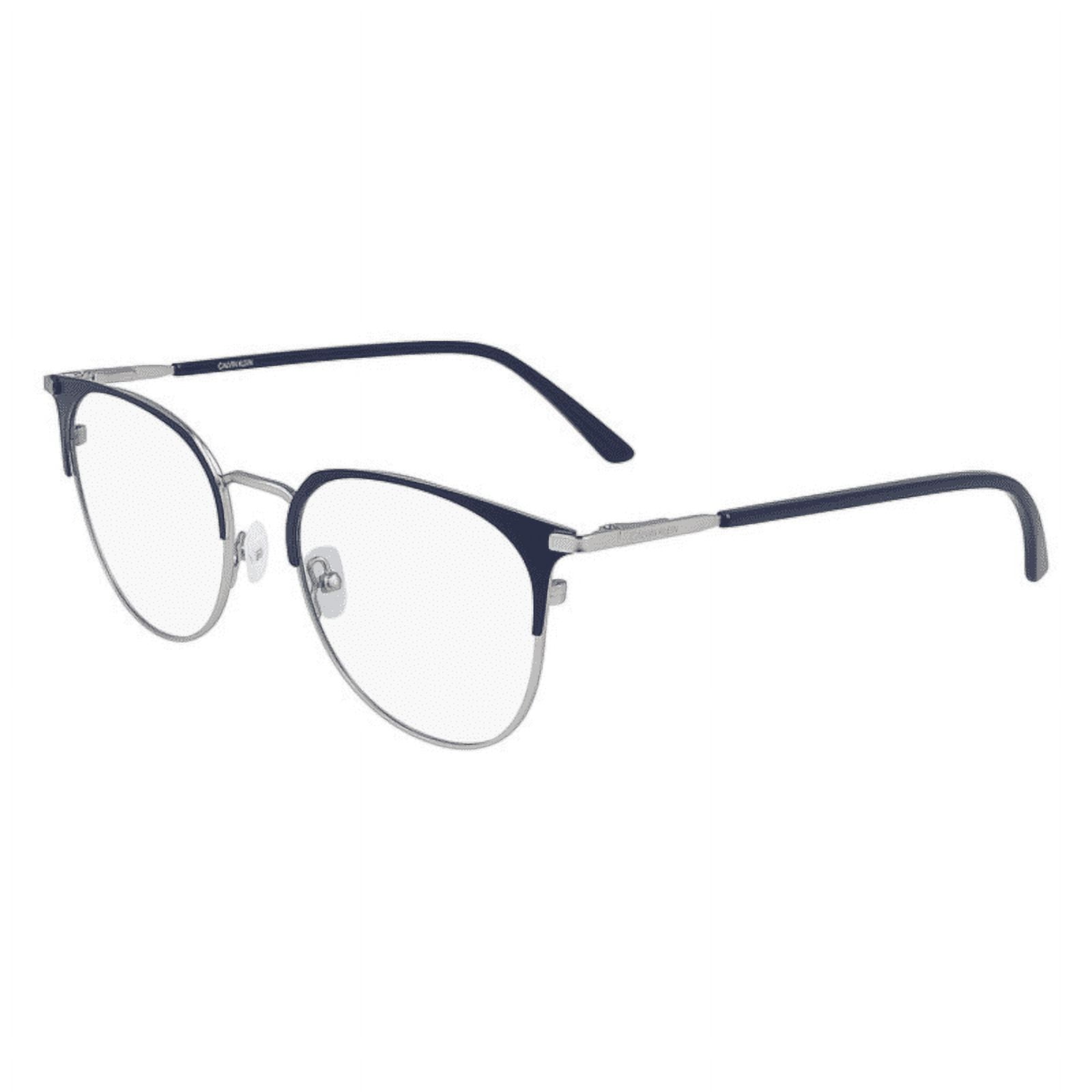 Calvin Klein CK20302-410 Unisex Satin Navy Metal Round Frame 52mm Lens ...