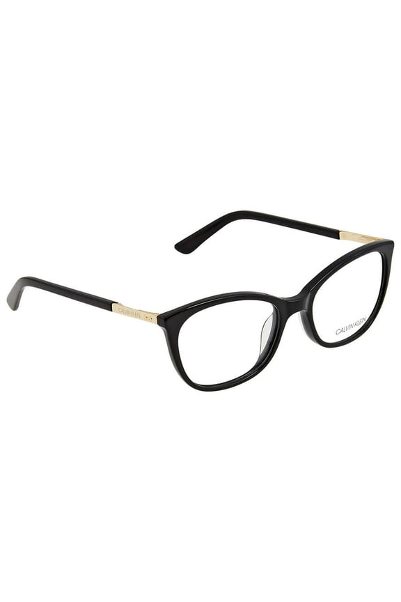CK20508 001 Black Modified Rectangle Eyeglasses for Womens
