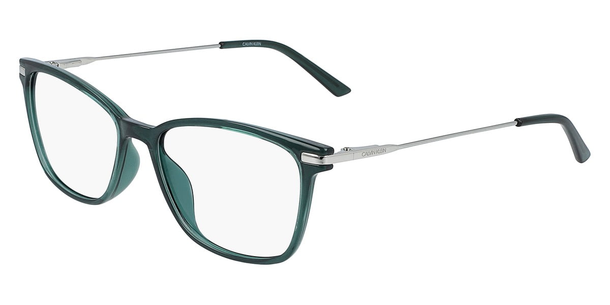 Calvin Klein CK20705 Full Rim Rectangle Crystal Emerald Eyeglasses