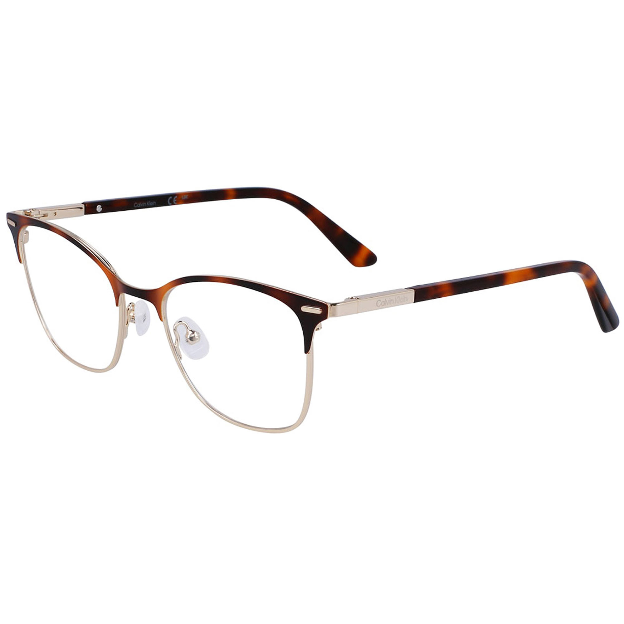 Calvin Klein CK21124 220 Women's Brown Havana and Gold Eyeglasses
