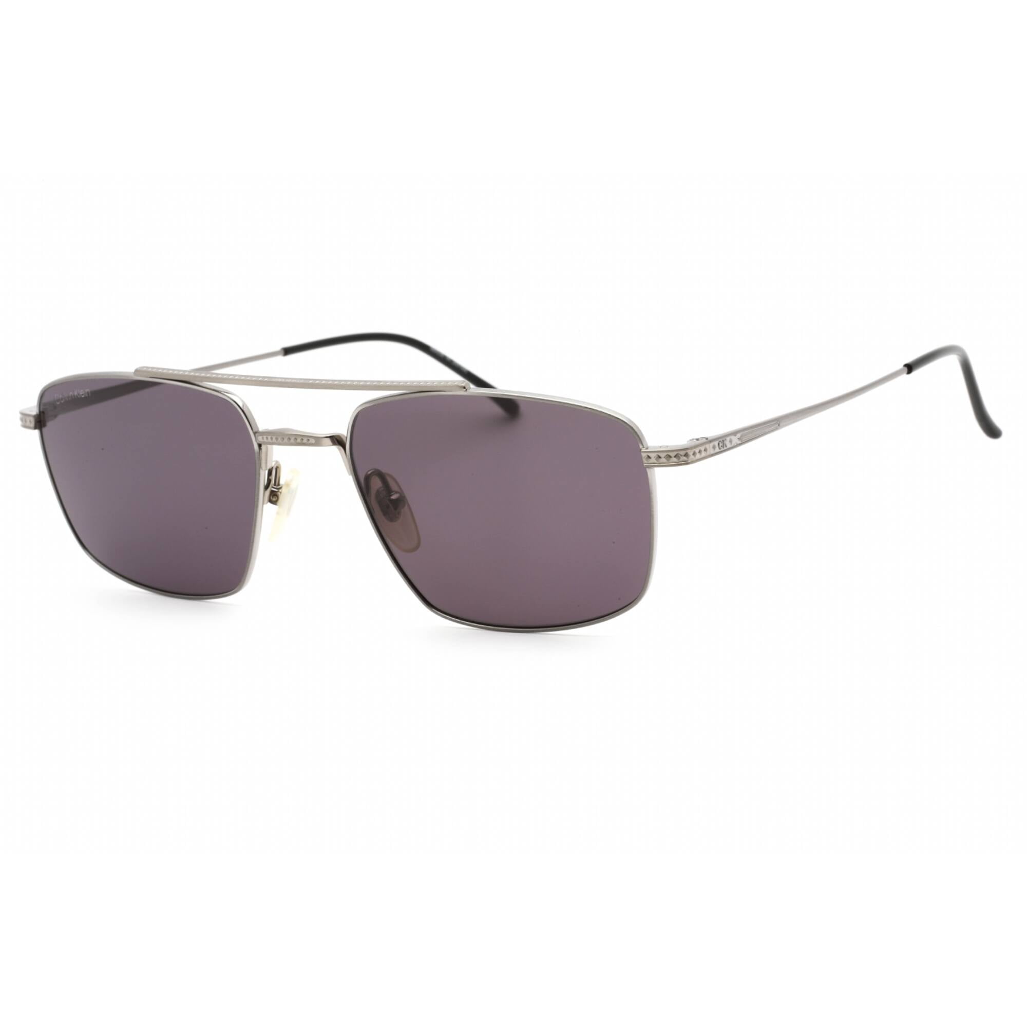 Calvin KLIEN Aviator Sunglasses with Silver Frame and Purple Lenses Calvin Klein CK19313S 008 Aviator Pilot Sunglasses Gunmetal  main image 3
