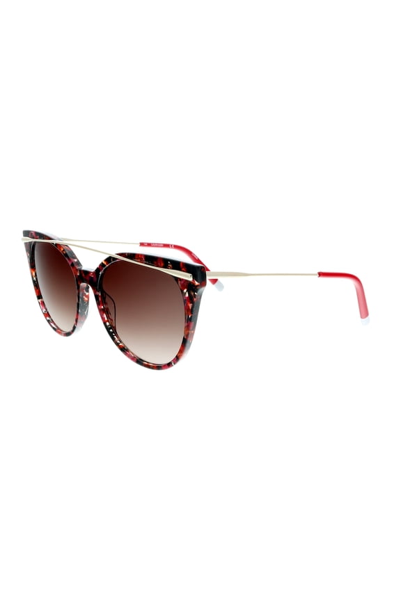 CK4362S 617 Red Marble Round Sunglasses