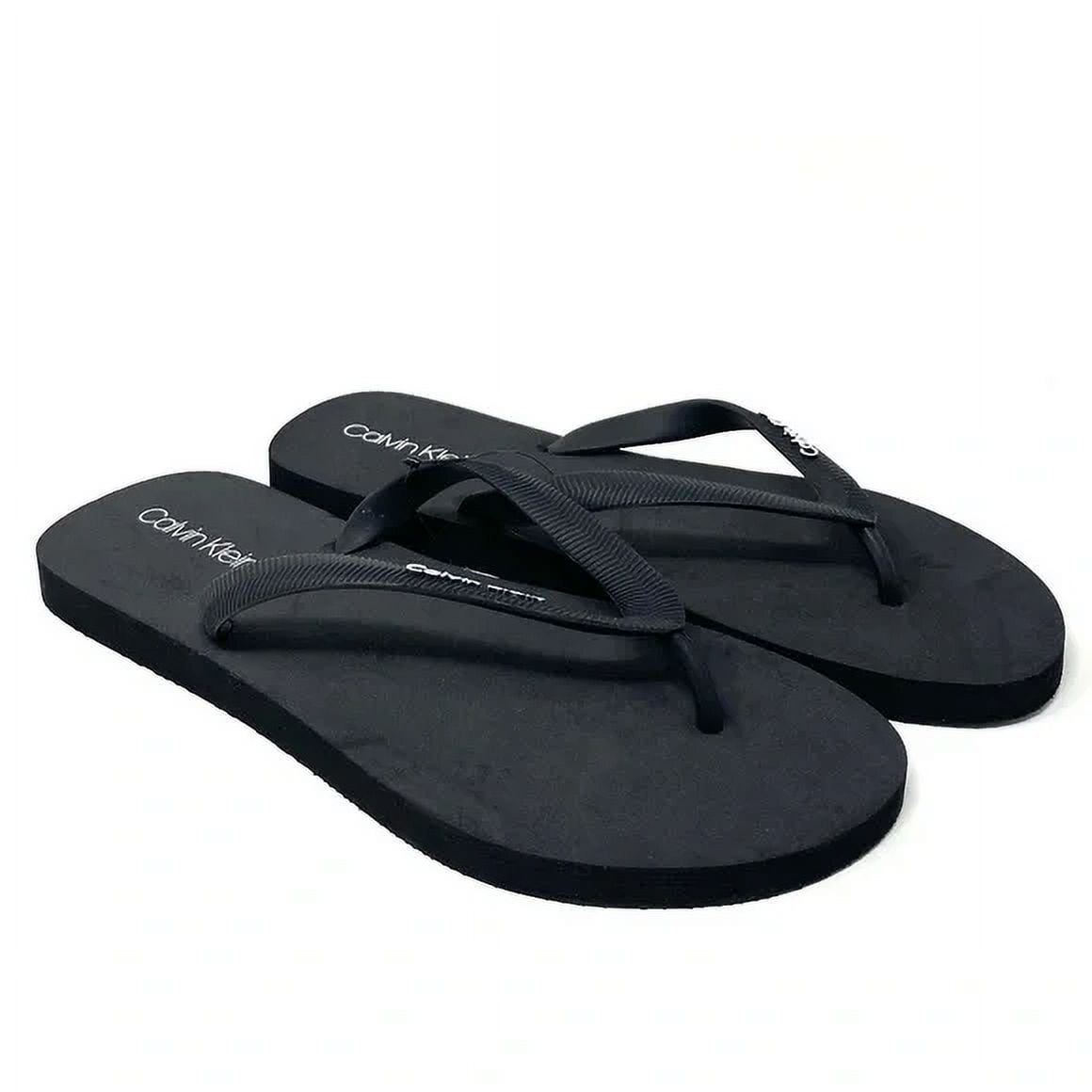 Calvin klein black flip flops new arrivals
