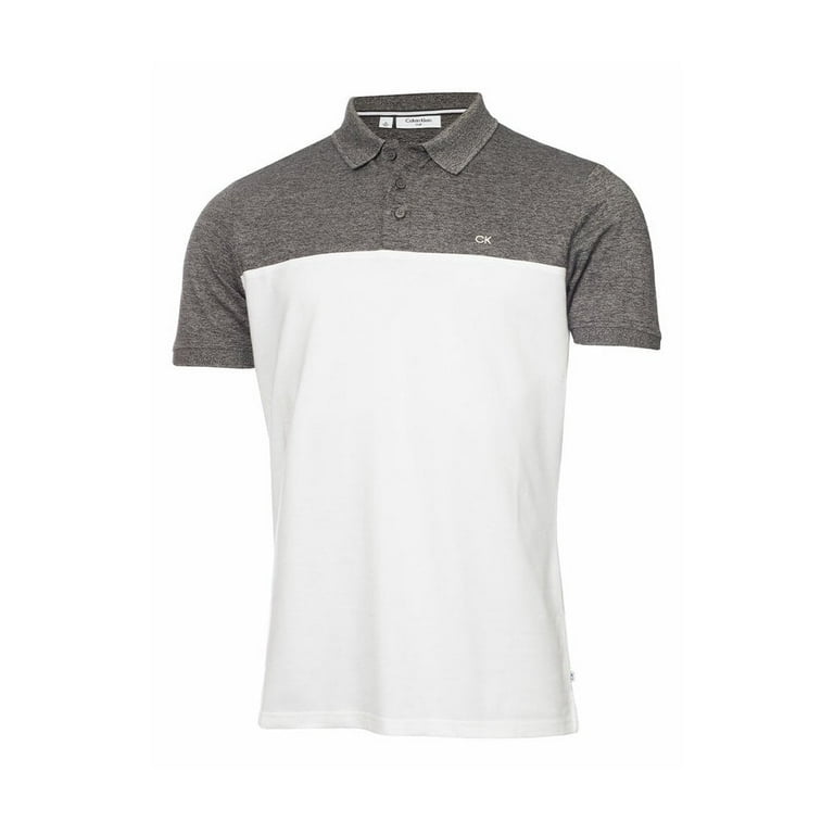Calvin Klein COLOUR BLOCK POLO SHIRT Charcoal White 3XL Walmart