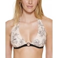 thumbnail image 1 of Calvin Klein CREAM MULTI Printed Halter Bikini Swim Top, US X-Large, 1 of 3