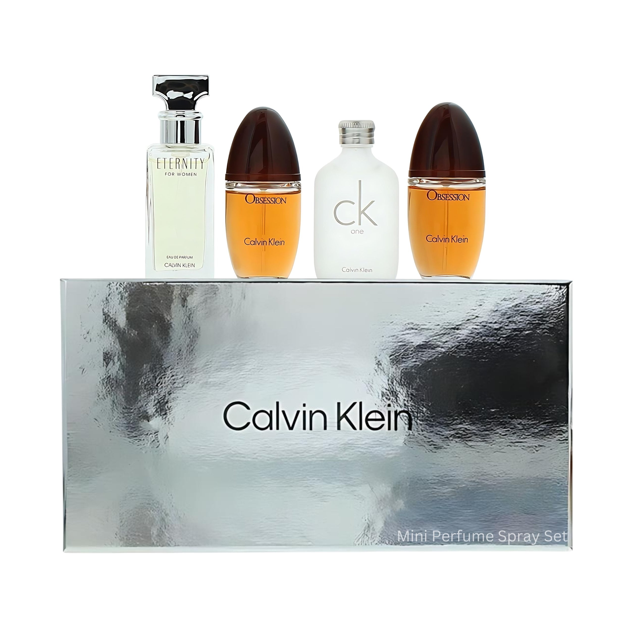 Calvin Klein Variety 4 Pc Mini Gift Set with Obsession, Eternity