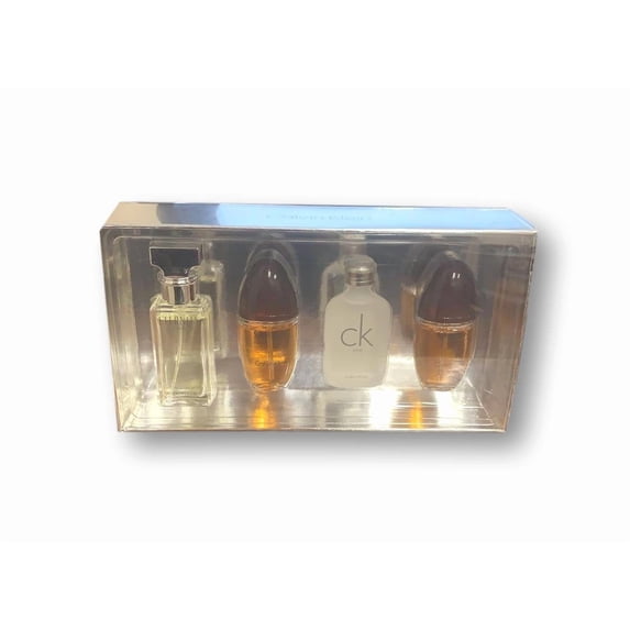 Calvin Klein 4 piece Perfume for Women Miniature EDP Gift Set Eternity, Obsession, CK One