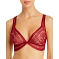 thumbnail image 1 of Calvin Klein Ck Black Medallion Lace Unlined Wireless Triangle Bralette, 1 of 3