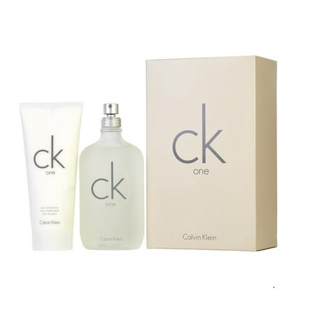 CK One by Calvin Klein 6.7 oz EDT spray+ 6.7 skin moisturizer Set NIB