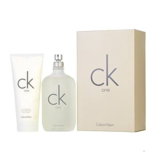 CK One by Calvin Klein 6.7 oz EDT spray+ 6.7 skin moisturizer Set NIB