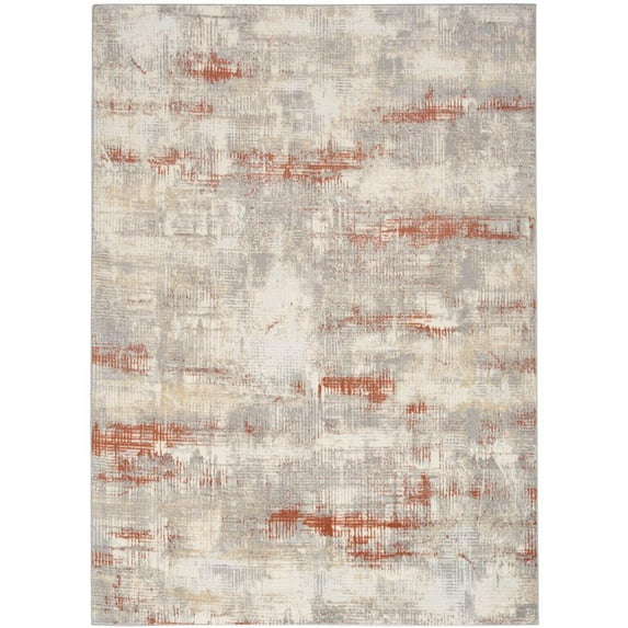 Calvin Klein CK950 Rush Area Rug, 3'2" x 5', Ivory/Multi, Rectangle