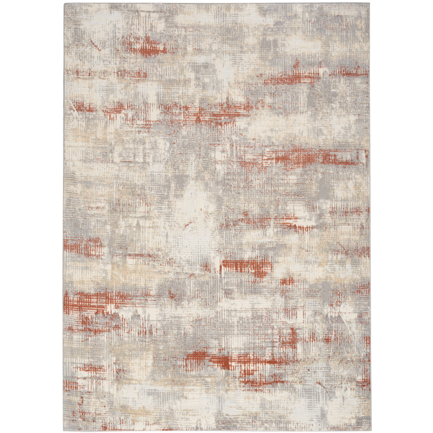 Calvin Klein Ck950 Rush Indoor only Abstract Area Rug Ivory/Multi 3