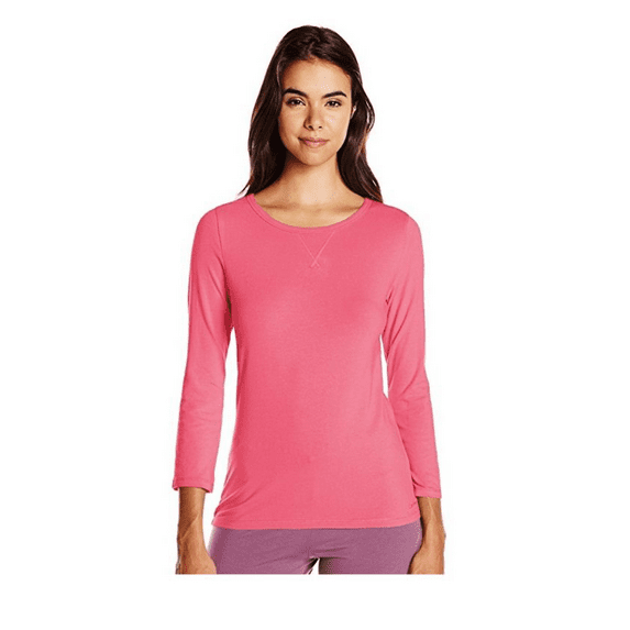 Calvin Klein Comfort Cotton 3/4 Sleeve Top in Crab Apple size XS (NWT $50)
