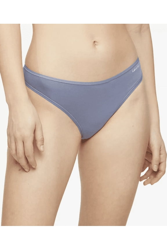 Cotton Form Thong Underwear, Purple, Small