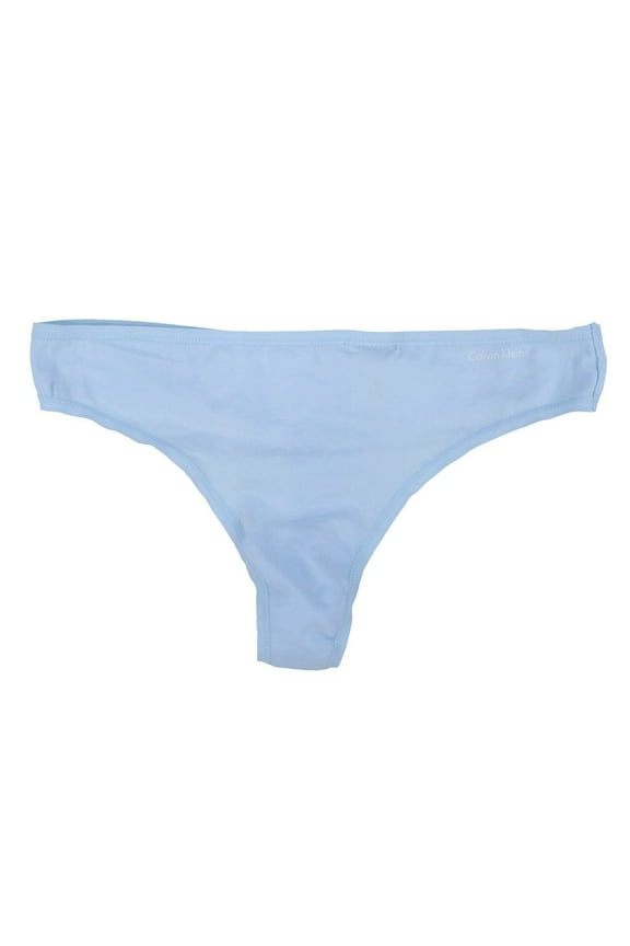 Women's Panties Cheeky Underwear Logo Thong Light Blue Small New