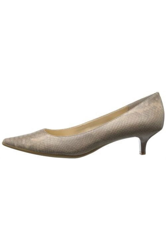 DIEMA Mini Python Sand Beige Brown Nude Pump Pointed Toe 6.5 M New