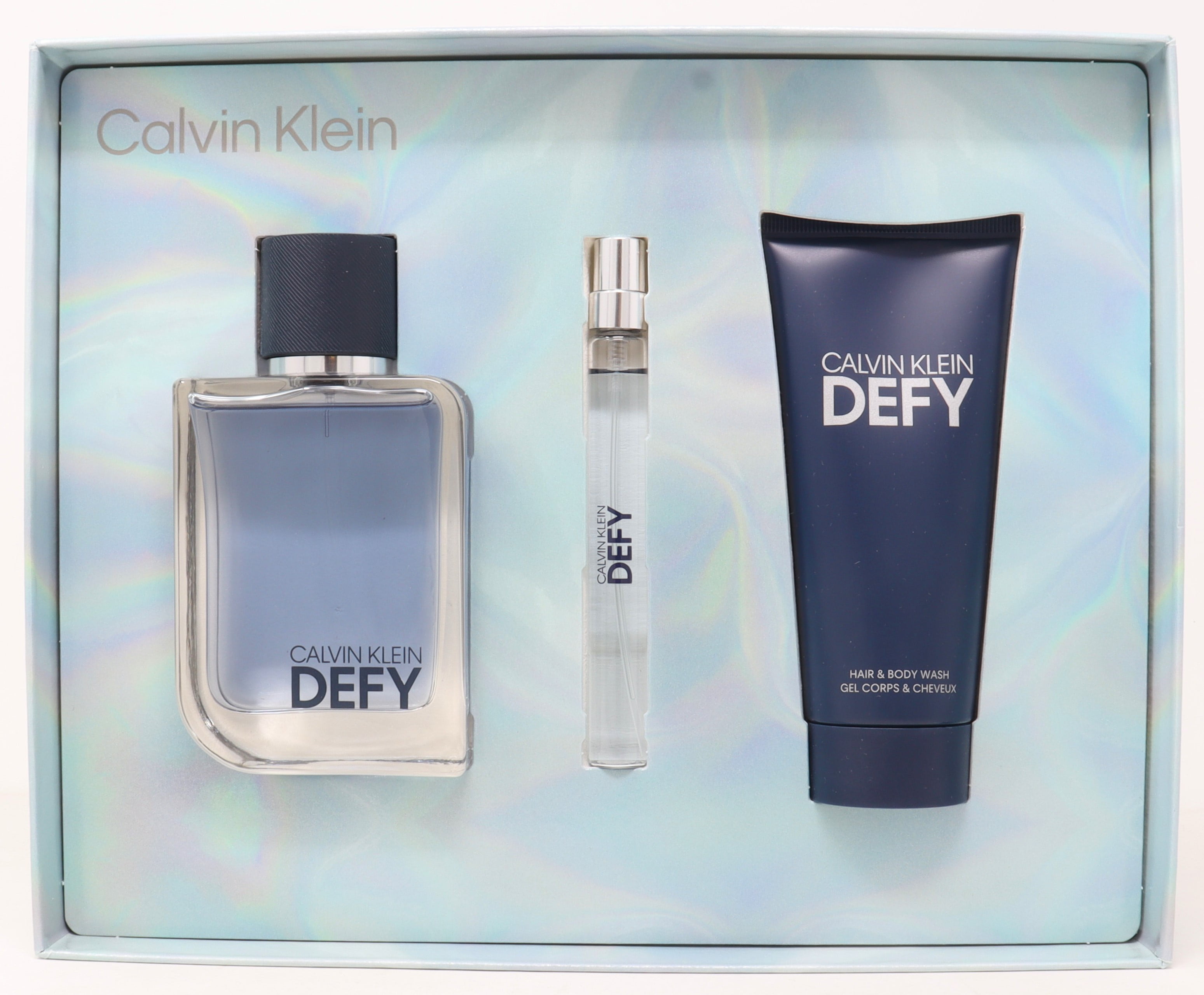 Calvin Klein Defy 3pcs Gift Set For Men 100ml Eau De Toilette +