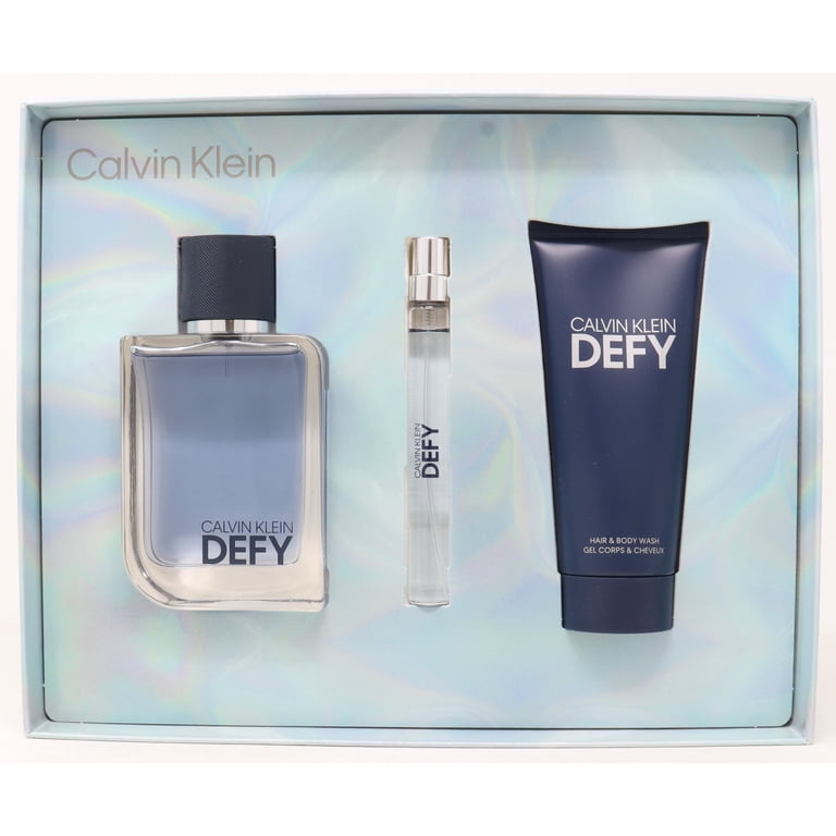 Calvin Klein Defy 3pcs Gift Set For Men 100ml Eau De Toilette +