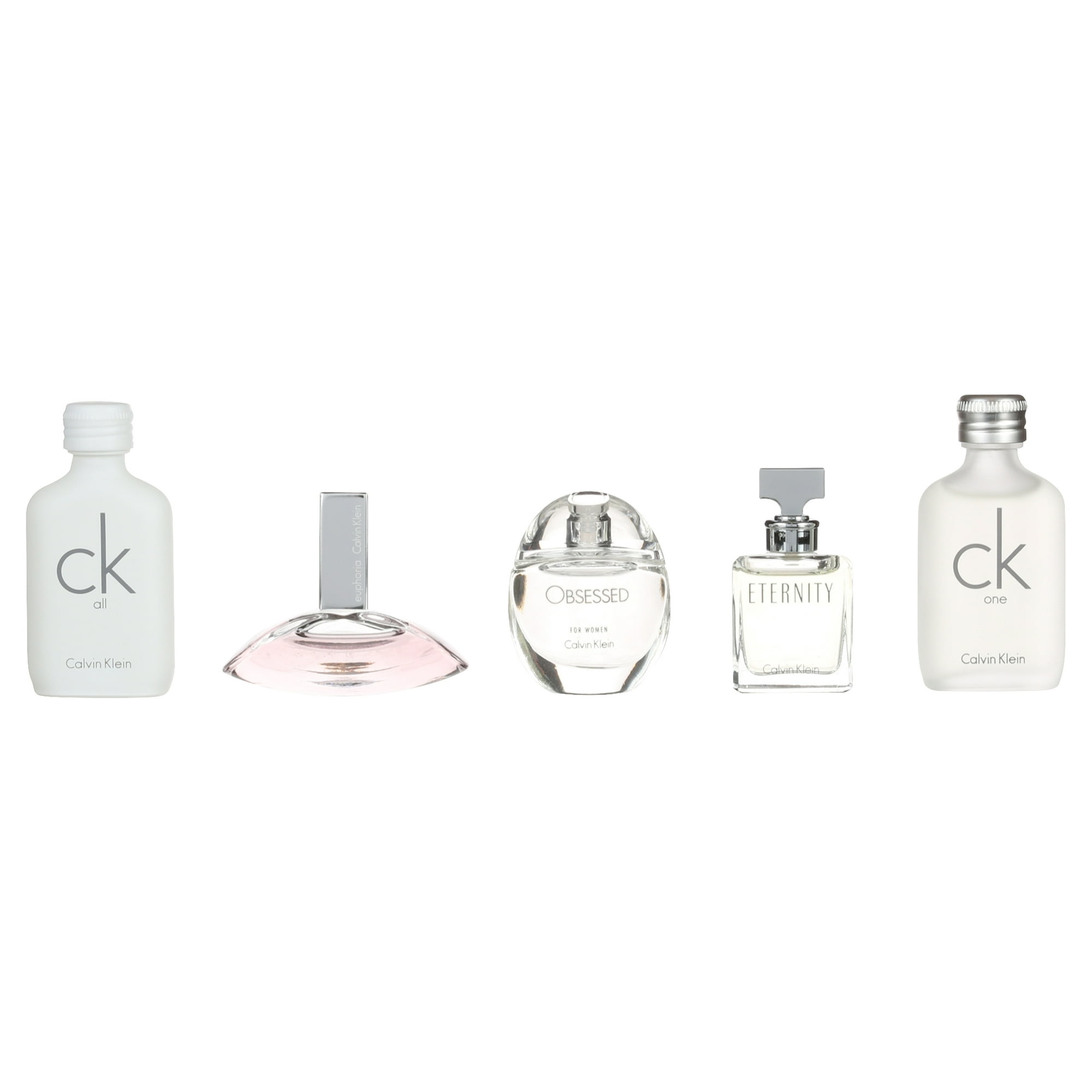 reinigen Grap Autonoom Calvin Klein Deluxe Fragrance Travel Collection Perfume Gift Set for Women  - 5 Pc Mini - Walmart.com