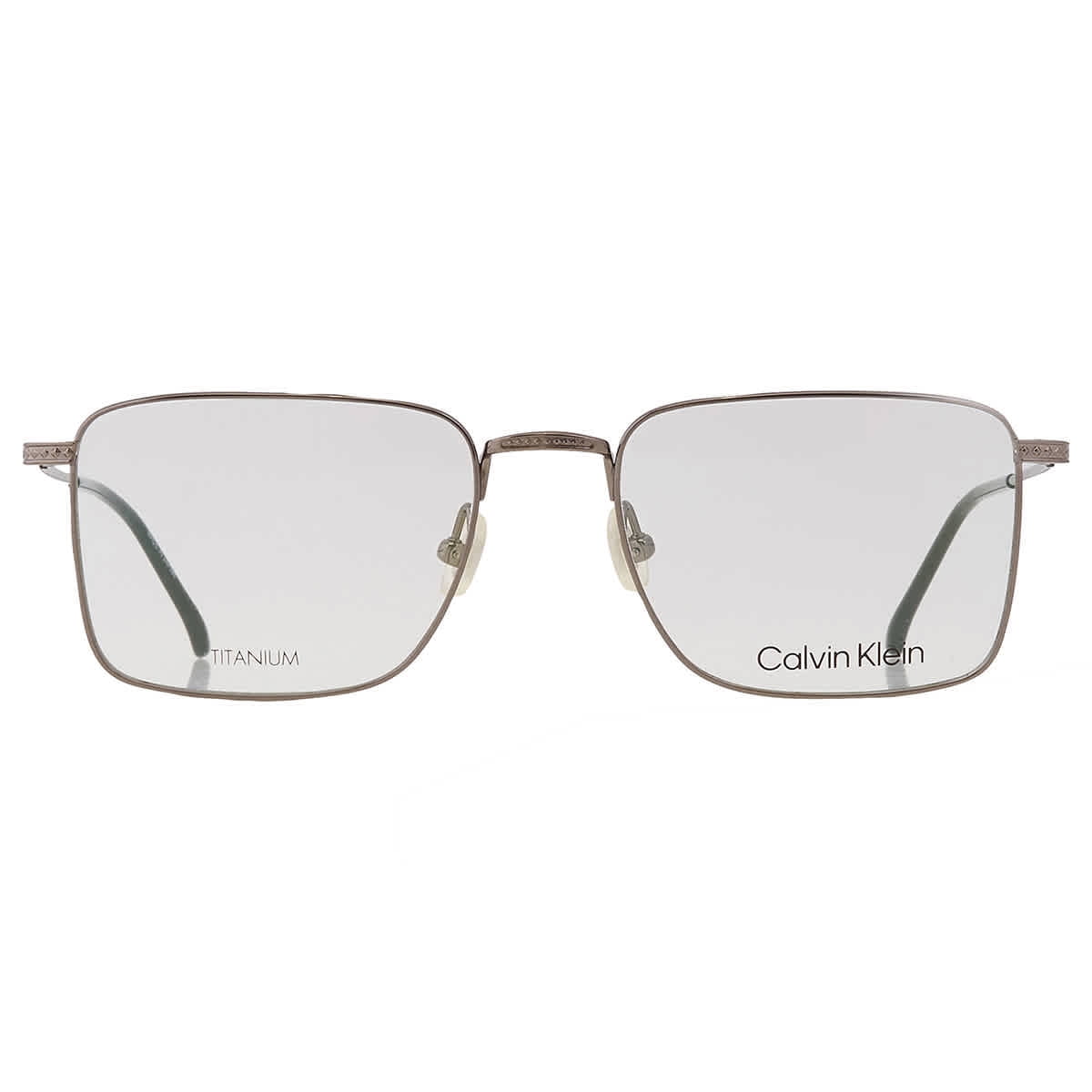 Calvin Klein Demo Rectangular Titanium Unisex Eyeglasses CK22109T