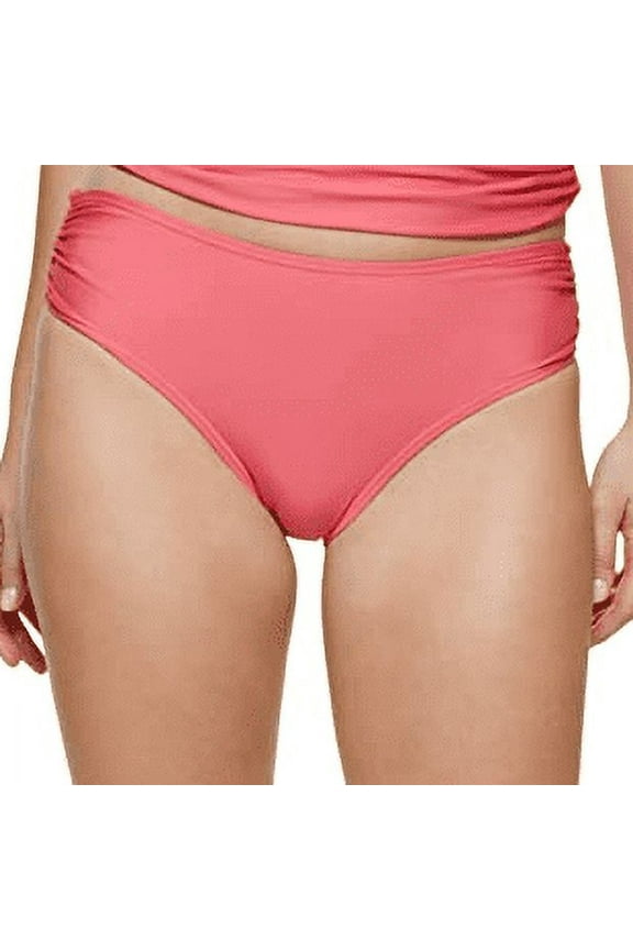 ENERGY CORAL Hipster Bikini Swim Bottom, US 2X-Large