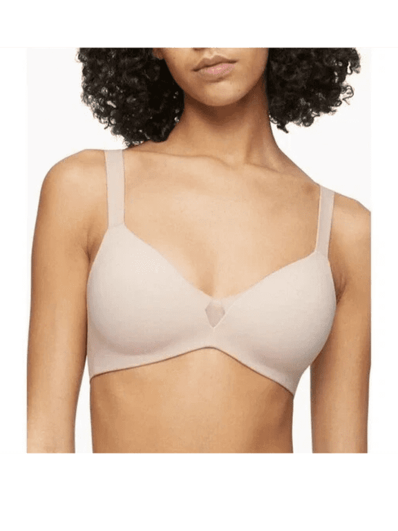 Effortless Motion Unlined Triangle Bra, Beige (200), Size Small