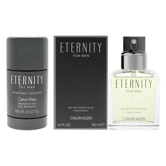 Calvin Klein Eternity 2 Pc Kit - 1.6 oz EDT Spray, 2.6 oz Deodorant Stick