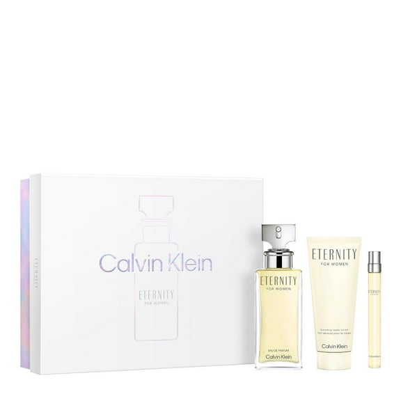Calvin Klein Eternity 3 Piece Gift Set For Women - 3.4 oz Lotion