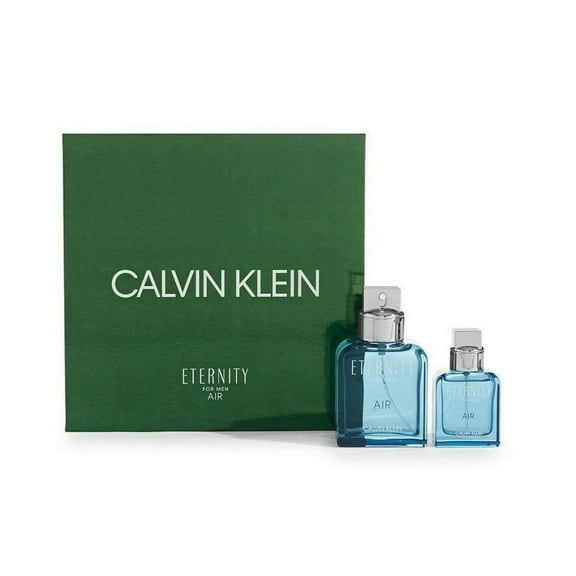 Calvin Klein Eternity Air 3.4 oz EDT spray + 1.0 oz EDT Men cologne Set NIB