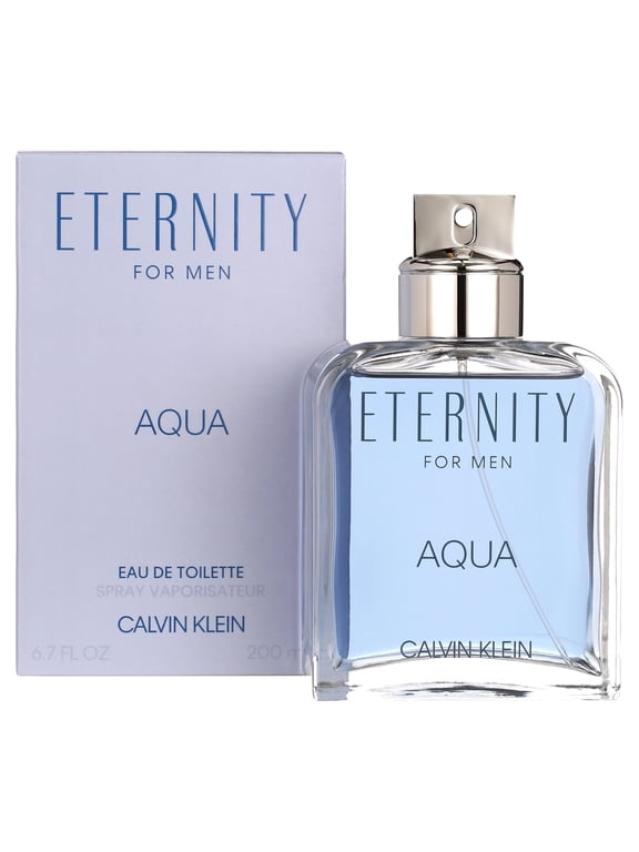 Eternity Aqua Eau de Toilette Spray, Cologne for Men, 6.7 Oz
