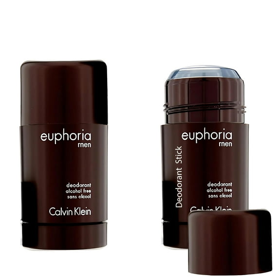 Calvin Klein Euphoria Deodorant for Men, 2.6 Oz (Pack of 2)