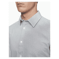 thumbnail image 1 of Calvin Klein Extreme Slim Fit Dotted Check Dress Shirt,GreyStone,Sz M 32/33, 1 of 2