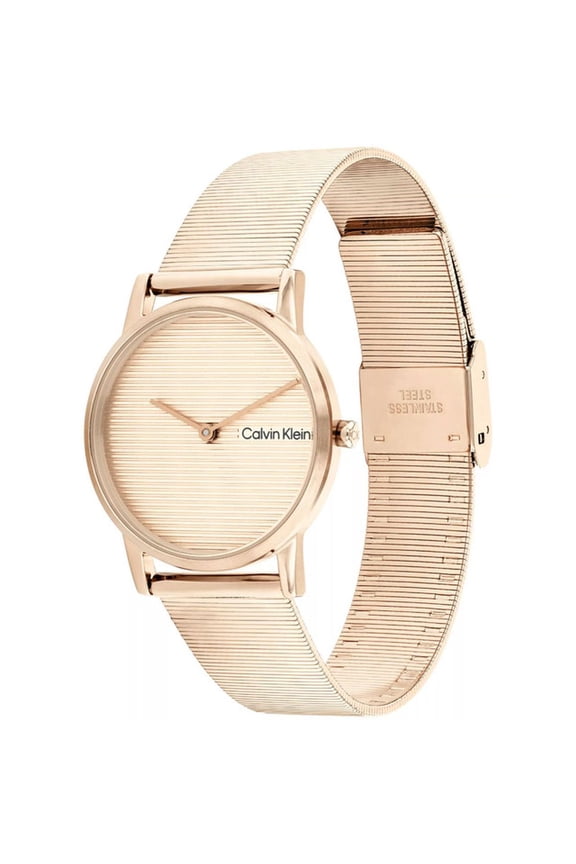 Feel Women's Rose Gold Dial Quartz Watch 25100036