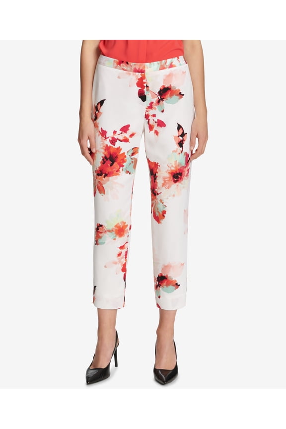 Floral Print Ankle Pants Mint Multi 2P