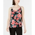 thumbnail image 1 of Calvin Klein Floral Print Strappy Camisole Black Multi M, 1 of 1
