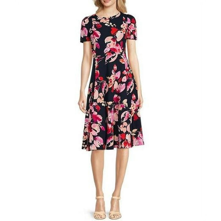 Calvin klein scuba dress floral hotsell