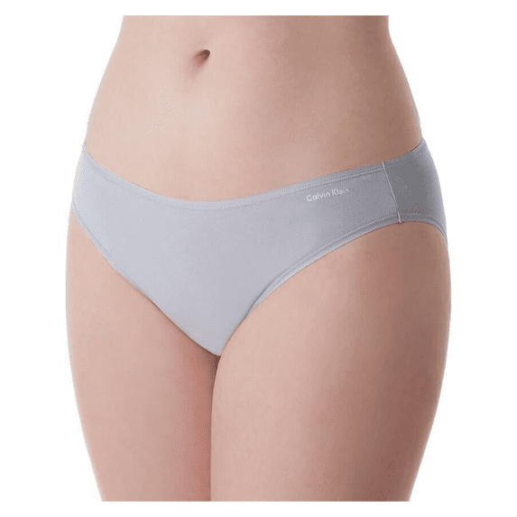 Calvin Klein Form Cotton Blend Bikini Panty, Jet Grey, Small