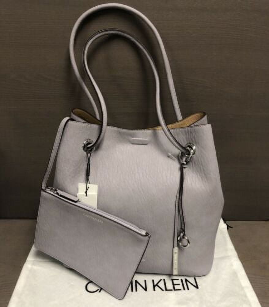 Calvin Klein Gabrianna Bubble Lamb North South Key Item Tote Lilac Walmart