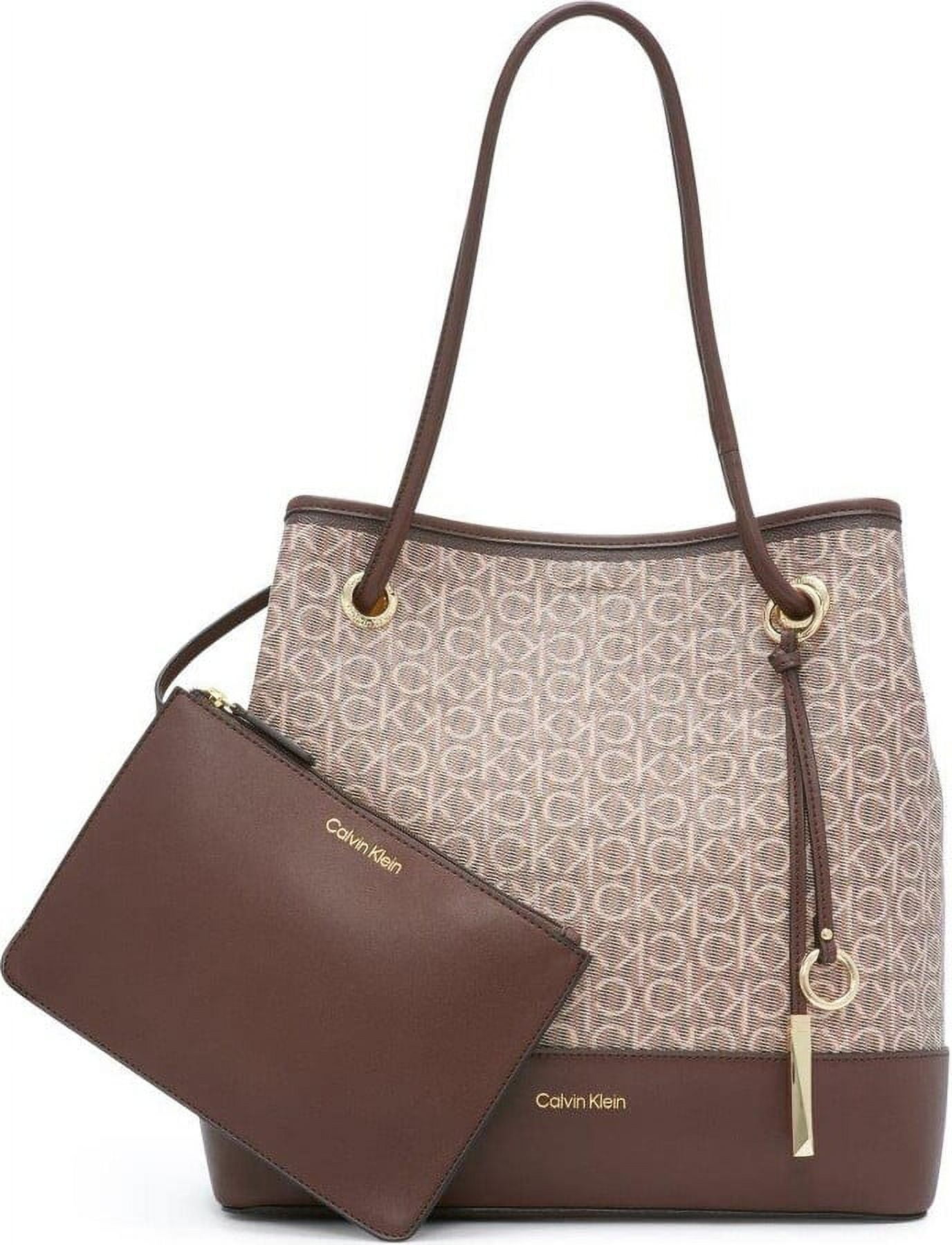 Calvin Klein Gabrianna Monogram North/South Key Item Tote