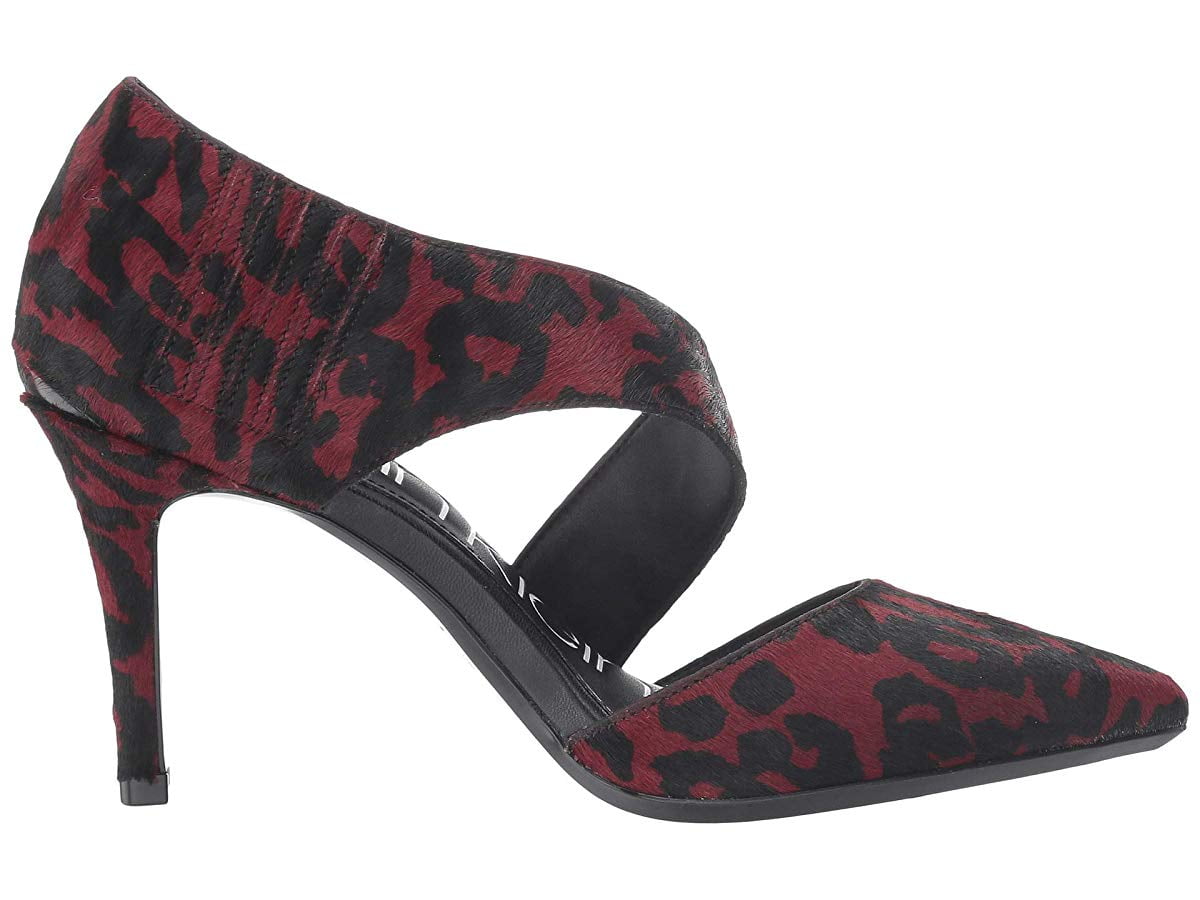 Calvin Klein Gella Pump Barn Red Haircalf Walmart