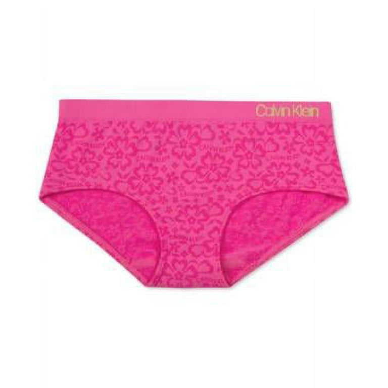 Calvin Klein Girls Printed Seamless Hipster Underwear,Choose Sz/Color  Title: -M(7/8)/Sugarplum