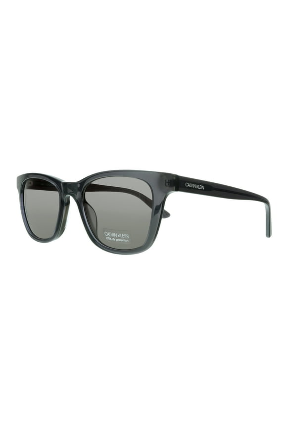 CK20501S 016 Crystal Charcoal/Grey Square Sunglasses for Unisex