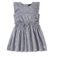 thumbnail image 1 of Calvin Klein Grey Toddler Girls Ruffled Heart Dress, 2T, 1 of 2