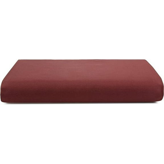 Calvin Klein Home Florence Stitch Fitted Sheet, California King, Deep Berry