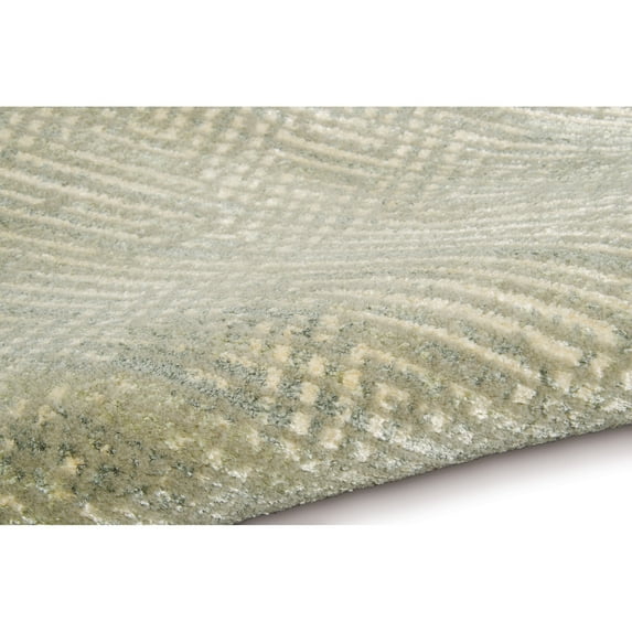 Calvin Klein Home  Maya Modern Vintage Grey Beige Area Rug 7' 6" x 10' 6" - Mineral