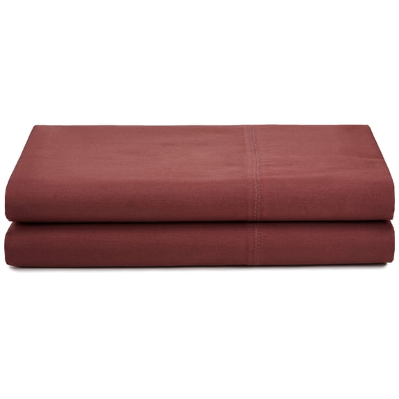 Calvin Klein Home Studio Florence Stitch Pillowcase, Pair, Deep Berry, STANDARD
