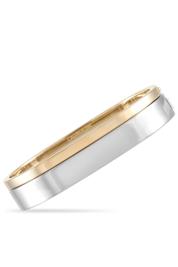 Hook Stainless Steel Yellow Gold PVD Closed Bangle Bracelet Set